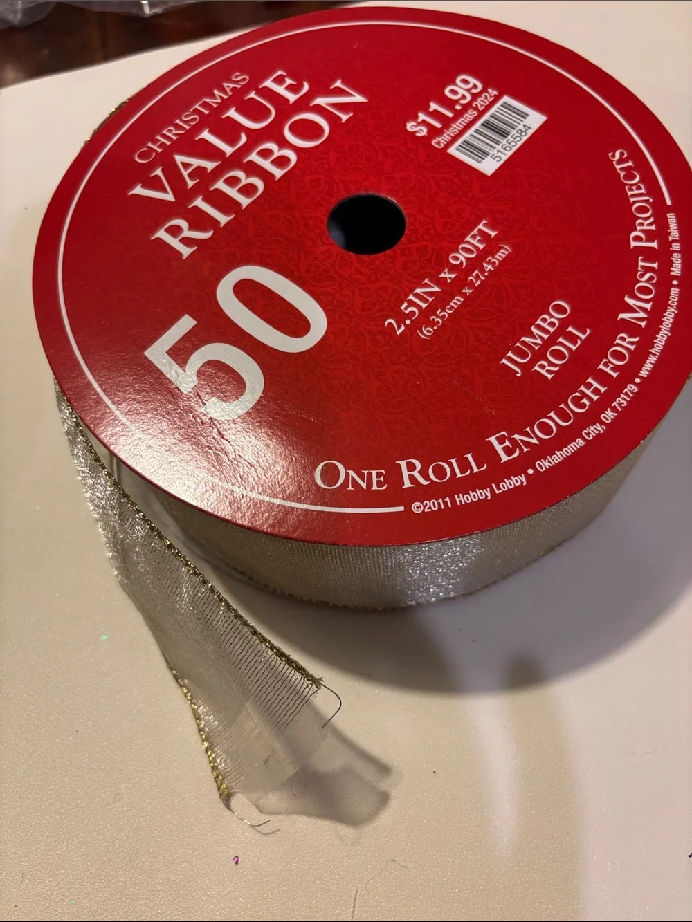 Christmas Value Ribbon Bundle - Green and Gold